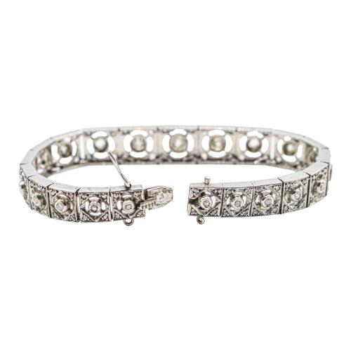 PULSERA CON DIAMANTES DE ESTILO ANTIGUO