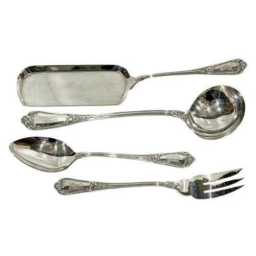 CUBERTERIA DE PLATA DE LA CRUZ DE MALTA ÚLTIMO TERCIO S. XX