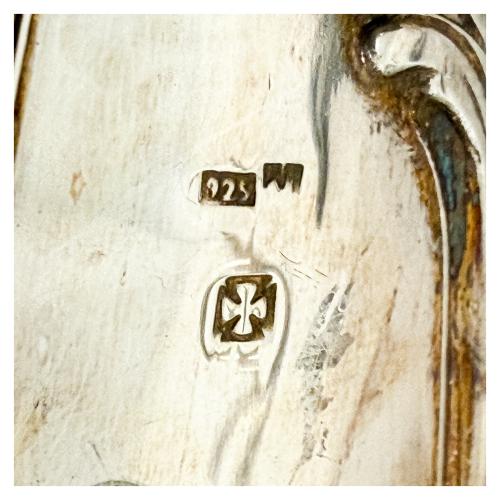 CUBERTERIA DE PLATA DE LA CRUZ DE MALTA ÚLTIMO TERCIO S. XX