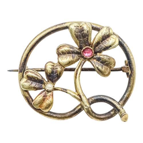 BROCHE Y PENDIENTES DE PPS. DEL S.XX
