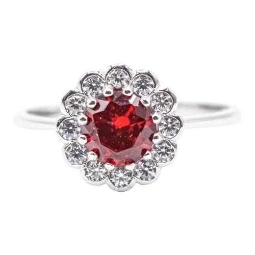 ANILLO ROSETÓN CON RUBÍ
