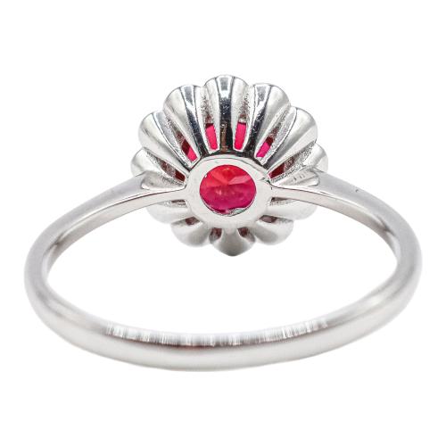 ANILLO ROSETÓN CON RUBÍ