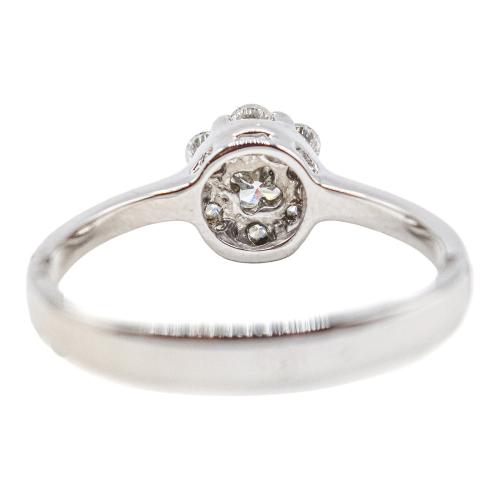 ANILLO ROSETÓN CON BRILLANTES
