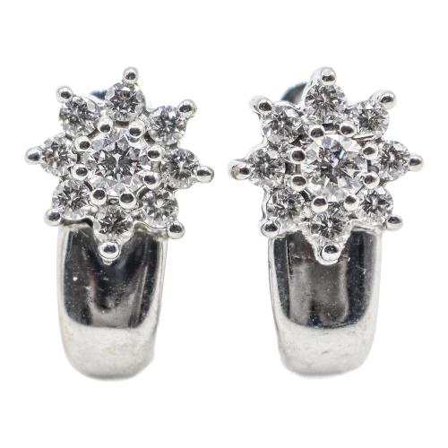 PENDIENTES ROSETONES CON BRILLANTES