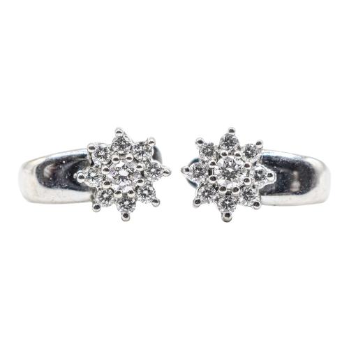 PENDIENTES ROSETONES CON BRILLANTES