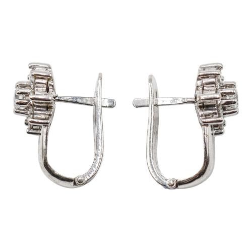 PENDIENTES ROSETONES CON BRILLANTES