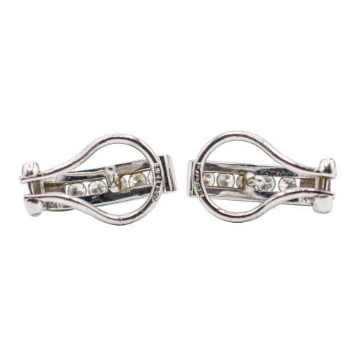 PENDIENTES MEDIA CRIOLLA CON BRILLANTES
