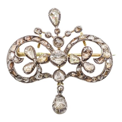 BROCHE COLGANTE DE FINALES DEL S.XIX