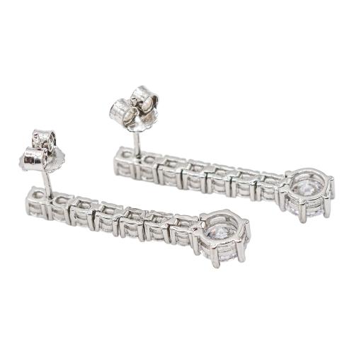 PENDIENTES LARGOS CON CIRCONITAS