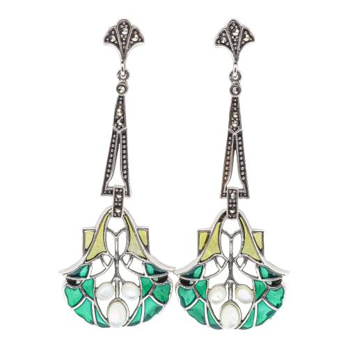 PENDIENTES LARGOS CON ESMALTES