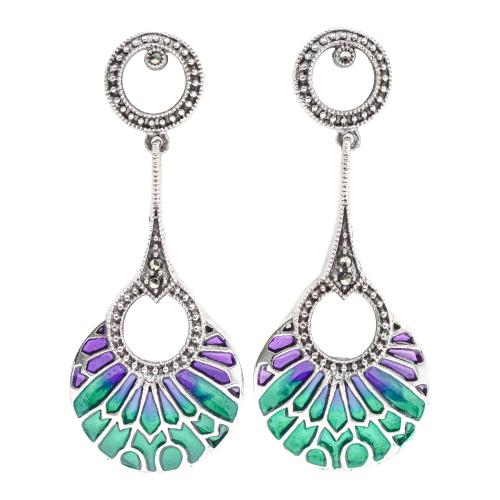 PENDIENTES LARGOS CON ESMALTES