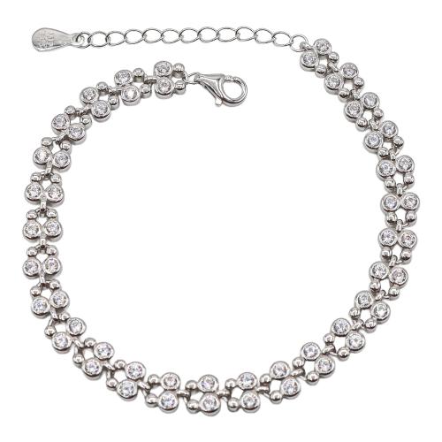 PULSERA DE PLATA CON CIRCONITAS