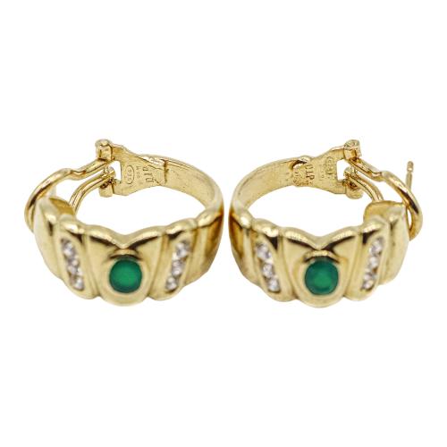 PENDIENTES DE PLATA CON CIRCONITAS DE COLOR