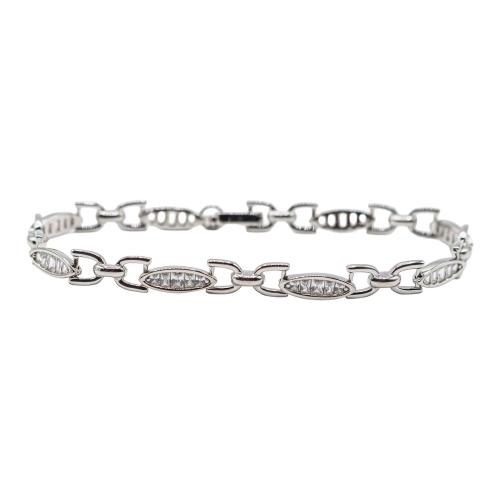 PULSERA DE PLATA CON CIRCONITAS