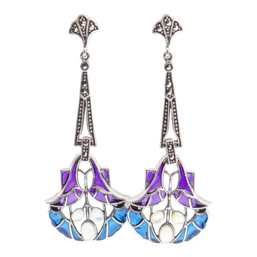 PENDIENTES LARGOS CON ESMALTES