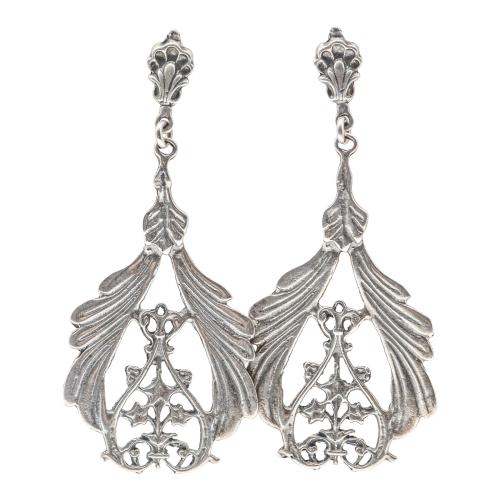 PENDIENTES LARGOS DE PLATA