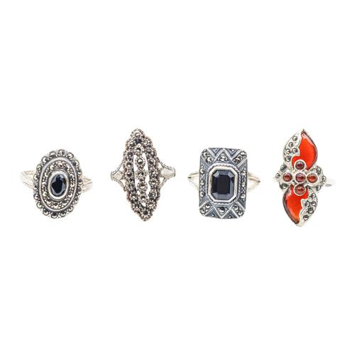 CUATRO ANILLOS DE PLATA