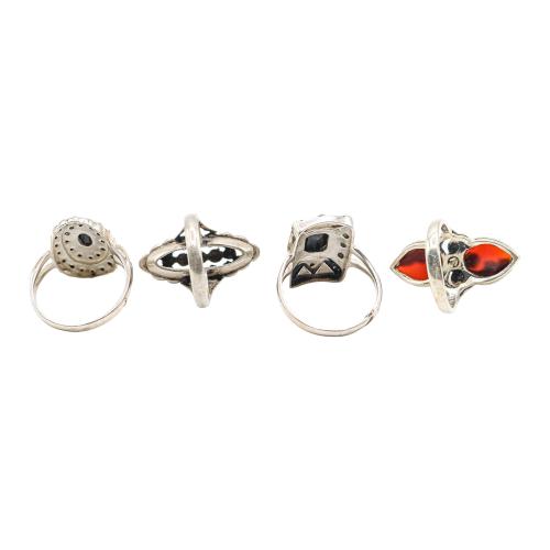 CUATRO ANILLOS DE PLATA