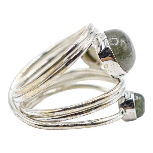 ANILLO DE PLATA CON LABRADORITAS