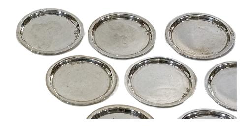 12 PLATITOS POSAVASOS DE MEDIADOS DE SIGLO XX