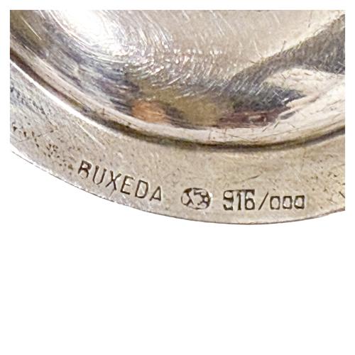 PAREJA DE BANDEJAS OVALADAS DE PLATA DE PRIMER TERCIO S. XX 