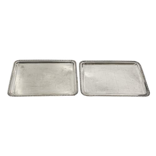 DOS BANDEJAS DE PLATA DEL PRIMER TERCIO DE S. XX 