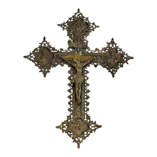 CRUCIFIJO COLGANTE DE MEDIADOS DEL S.XX