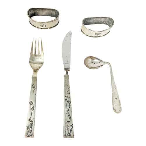 CONJUNTO DE PIEZAS DE PLATA DEL ÚLTIMO CUARTO DEL S.XX
