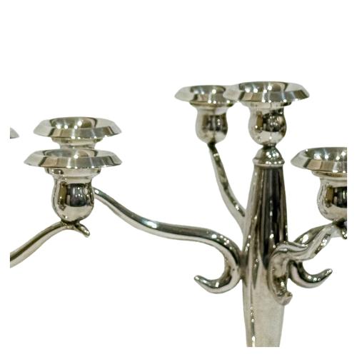 PAREJA DE CANDELABROS EN PLATA  DEL ÚLTIMO CUARTO DEL S.XX