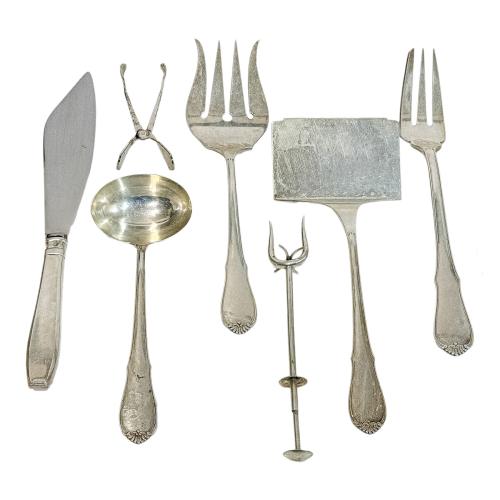 CUBERTERIA EN PLATA DE MEDIADOS DEL S.XX 