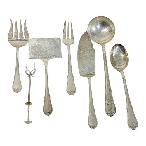 CUBERTERIA EN PLATA DE MEDIADOS DEL S.XX 
