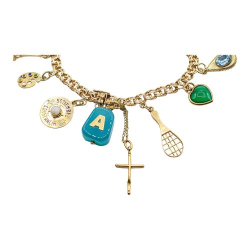 PULSERA CON COLGANTES DE LOS AÑOS 60