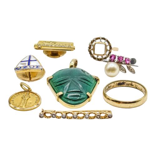 LOTE DE PIEZAS DE JOYERÍA DE ORO