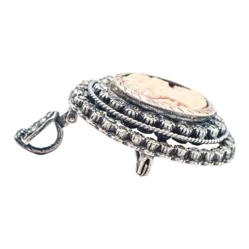 BROCHE COLGANTE CAMAFEO DE MEDIADOS S.XX