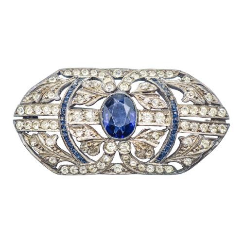 BROCHE DE PLATA, AÑOS 30