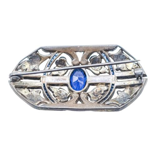BROCHE DE PLATA, AÑOS 30