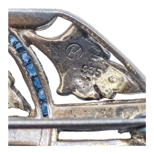 BROCHE DE PLATA, AÑOS 30