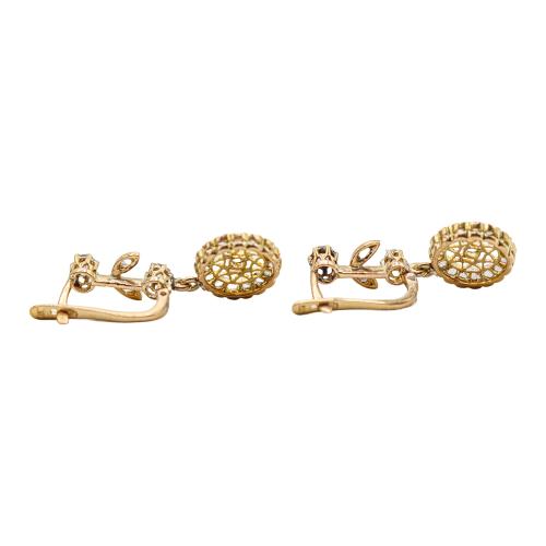 PENDIENTES CON DIAMANTES DE PPS. DEL S.XX