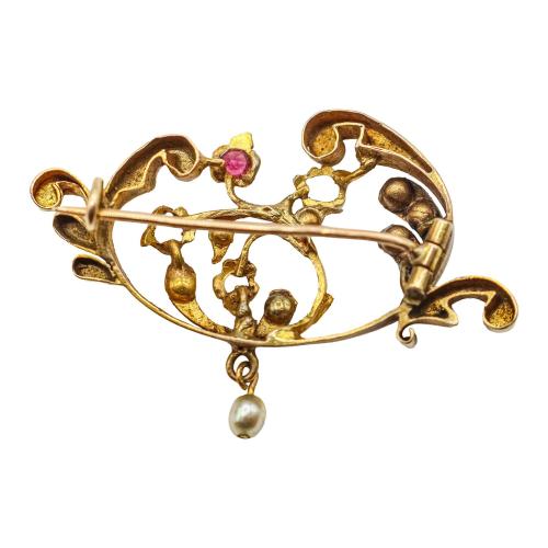 BROCHE MODERNISTA DE PPS. DEL S.XX