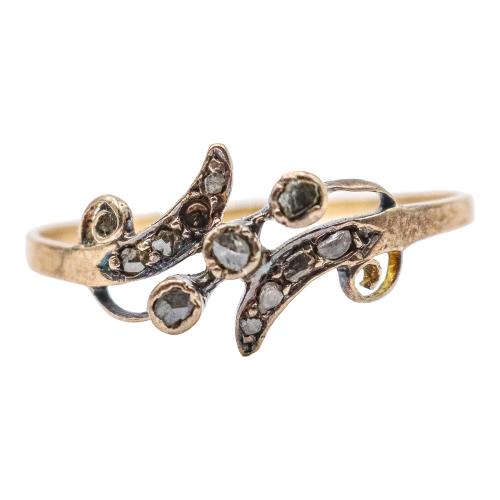 SORTIJA CON DIAMANTES DEL S.XIX