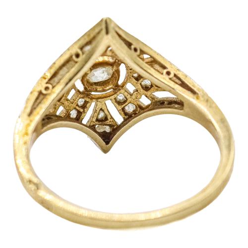 SORTIJA CON DIAMANTES DE PPS. DEL S.XX