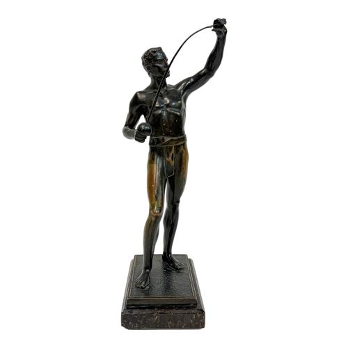 FIGURA DE BRONCE ART DECO DEL PRIMER TERCIO DE S. XX