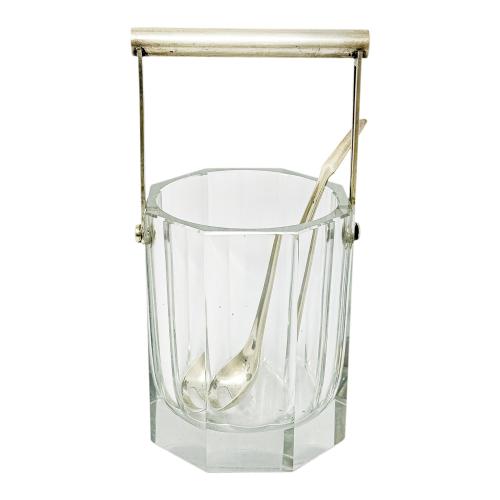 CUBITERA EN CRISTAL DE MEDIADOS DE SIGLO XX