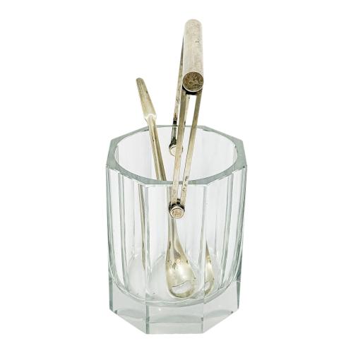 CUBITERA EN CRISTAL DE MEDIADOS DE SIGLO XX