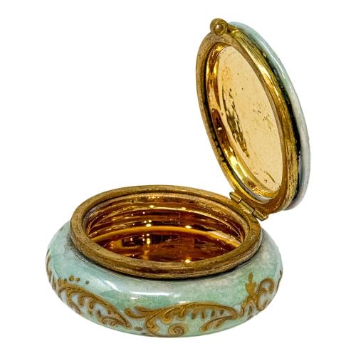 PEQUEÑA CAJITA EN PORCELANA FRANCESA DE PRINCIPIOS DEL S.XX