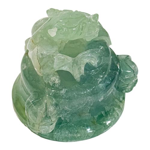 POTICHE DE FLUORITA DEL ÚLTIMO TERCIO DE SIGLO XX