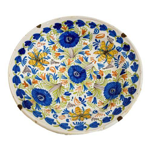 PLATO DE PORCELANA VALENCIANA DE FINALES DE S. XIX