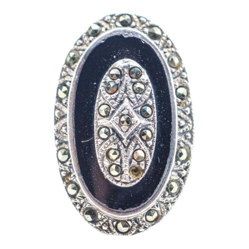 ANILLO LANZADERA CON ÓNIX Y MARQUESITAS
