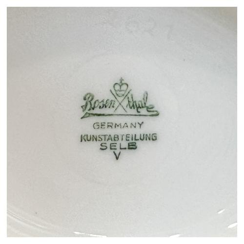 CENTRO DE PORCELANA ALEMANA ROSENTHALE DE LOS AÑOS 70