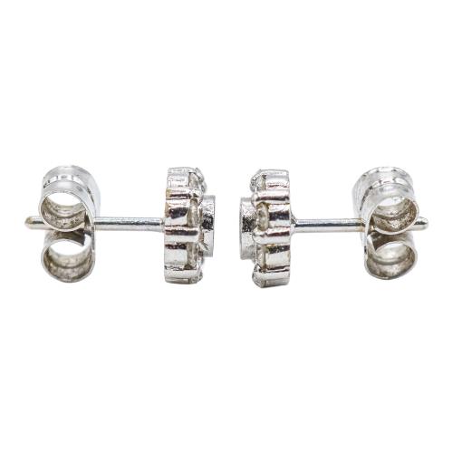 PENDIENTES ROSETONES CON BRILLANTES
